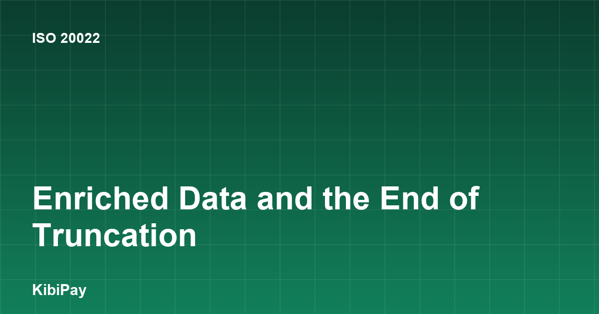 Enriched Data and the End of Truncation