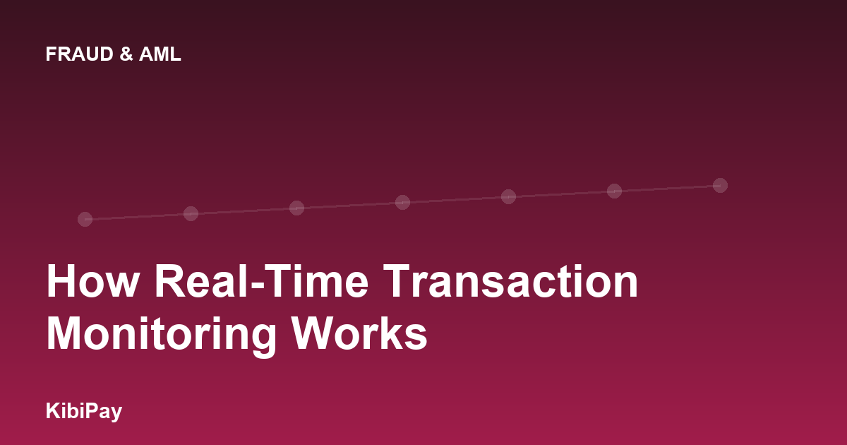 How Real-Time Transaction Monitoring Works