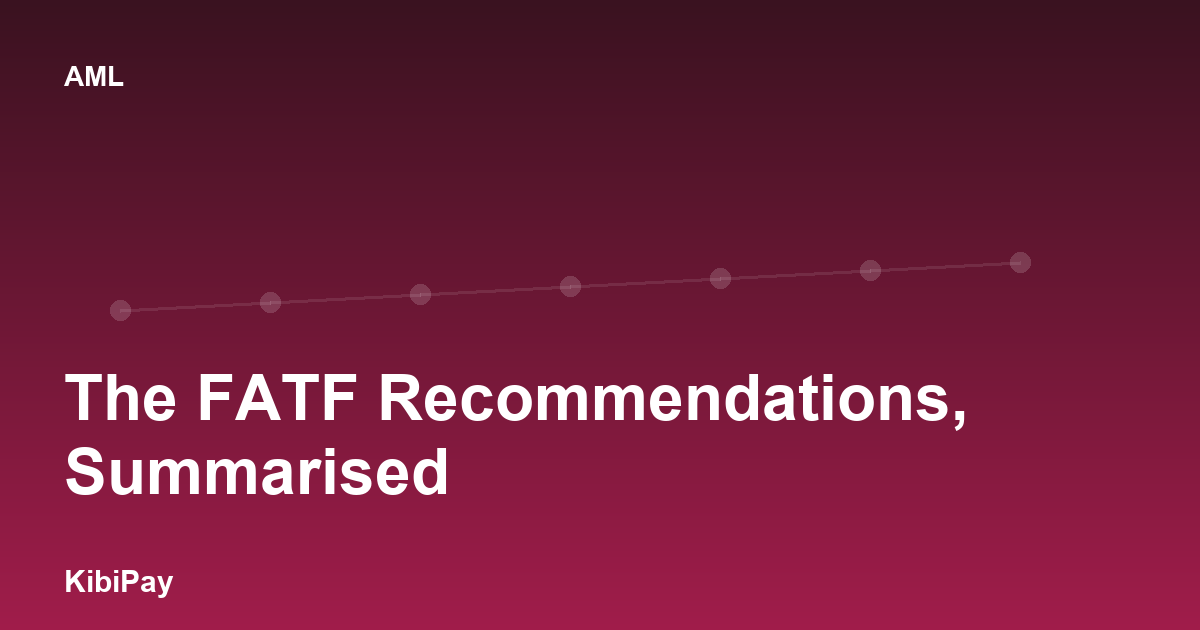 The FATF Recommendations, Summarised