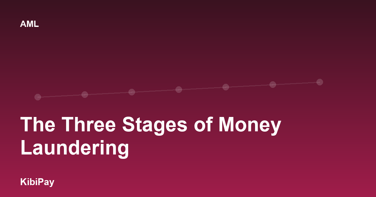 The Three Stages of Money Laundering